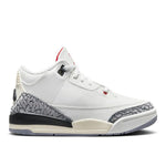 Jordan Retro 3 Pre School "White Cement Reimagined" - 210000092023 Hidden Hype Clothing