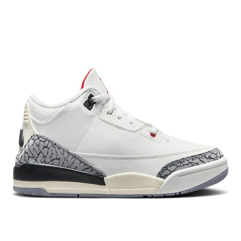 Jordan Retro 3 Pre School "White Cement Reimagined" - 210000092023 Hidden Hype Clothing