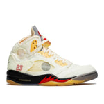 Jordan X Off White Retro 5 "Sail" - 210000100339 Hidden Hype Clothing
