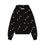Off White All Over Logo Pullover Hoodie - 210000089237 Hidden Hype Clothing