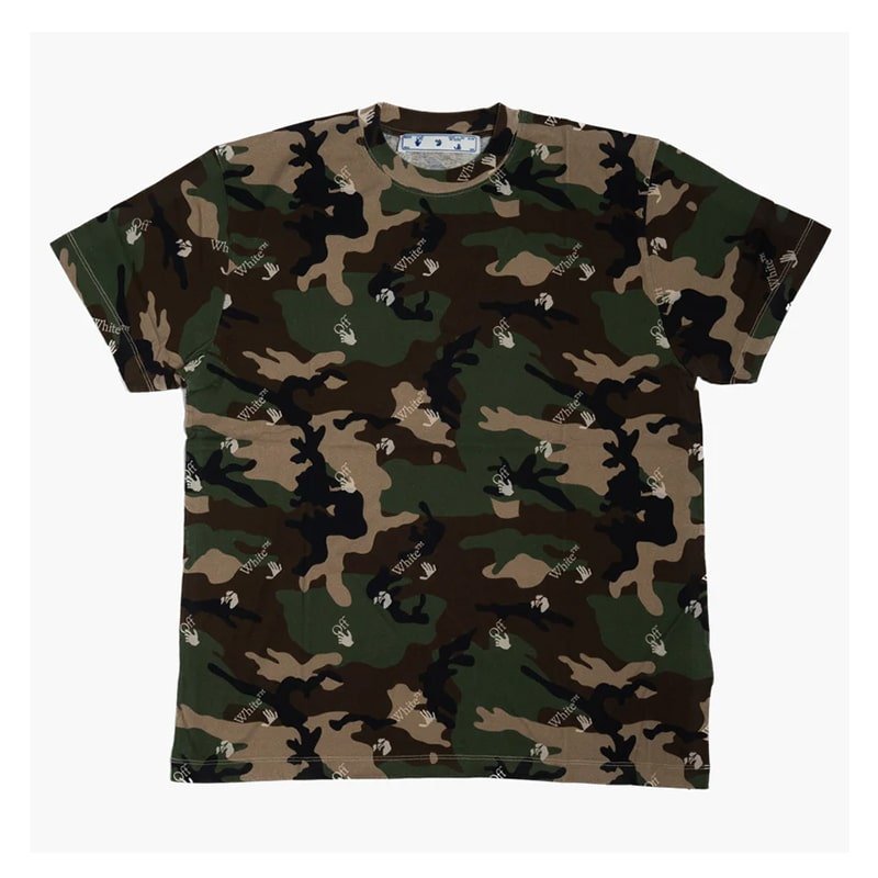 Off White All Over OW Logo OS Tee - 210000056497 Hidden Hype Clothing