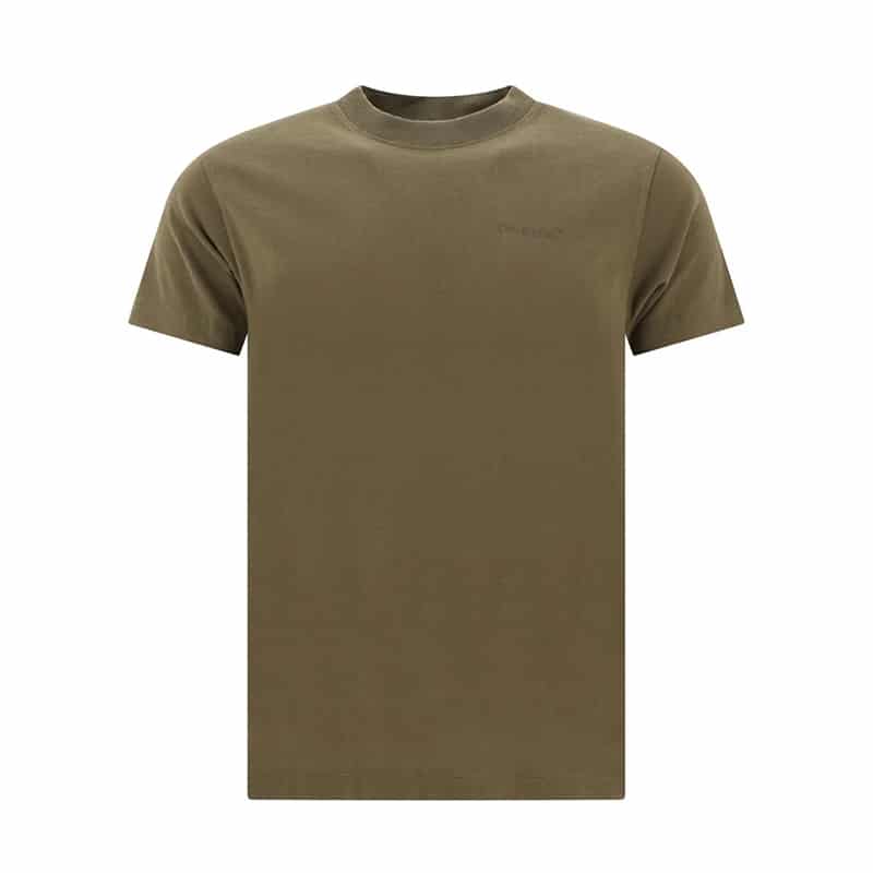 Off White Diag Print Slim Tee - 210000087261 Hidden Hype Clothing