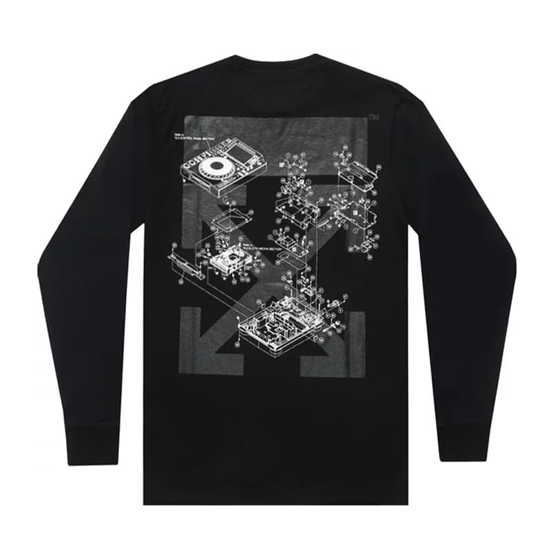 Off White Sound Engineer L/S Tee - 210000060701 Hidden Hype Clothing