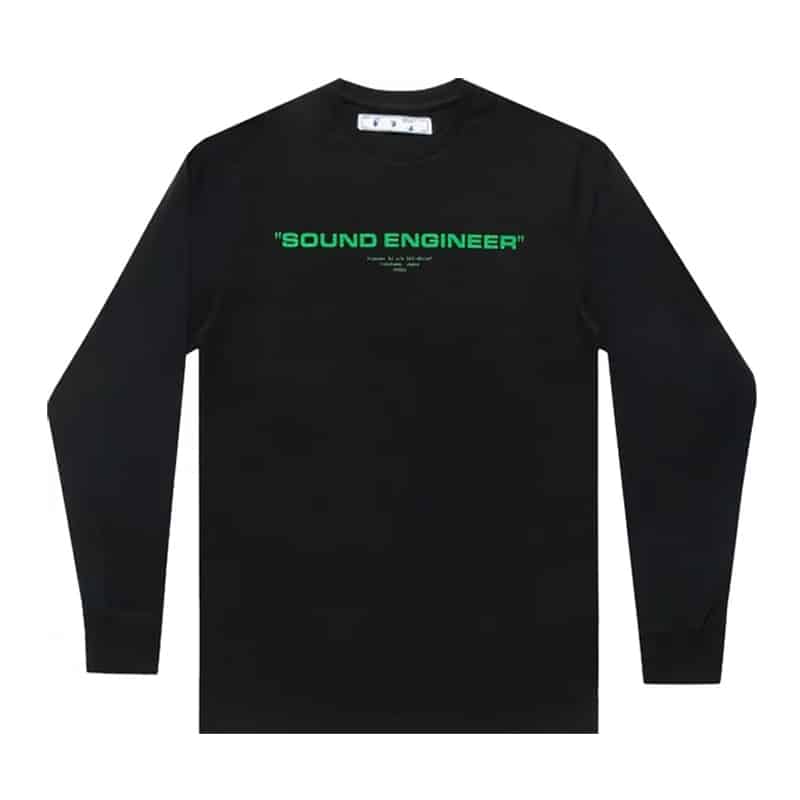 Off White Sound Engineer L/S Tee - 210000060701 Hidden Hype Clothing