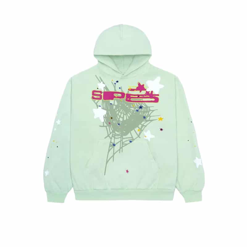 Sp5der SP5 Mint Hoodie - 210000088640 Hidden Hype Clothing