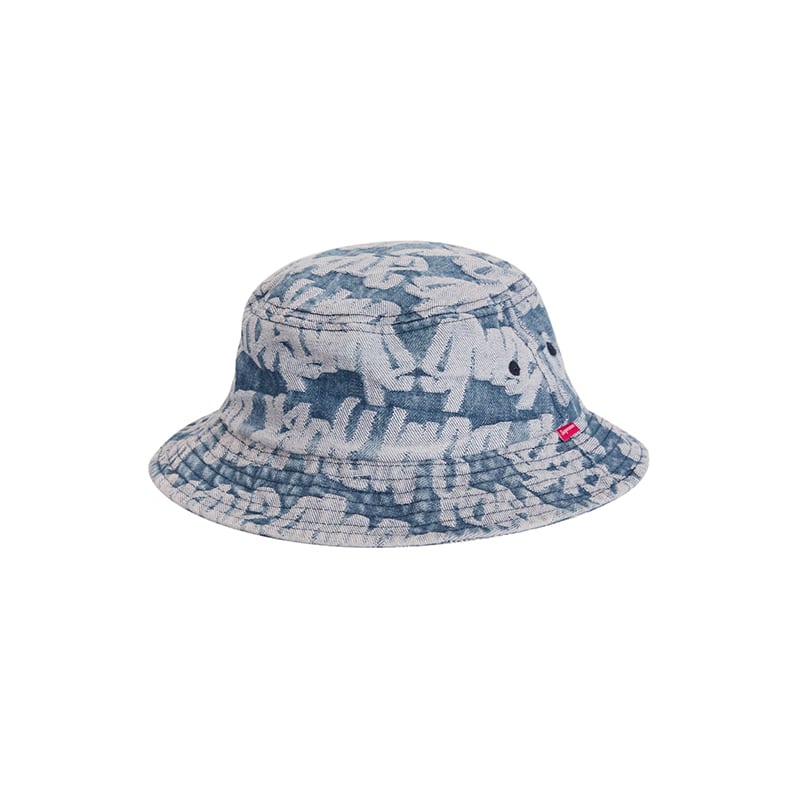 Supreme Fat Tip Denim Crusher Bucket Hat - 210000067860 Hidden Hype Clothing