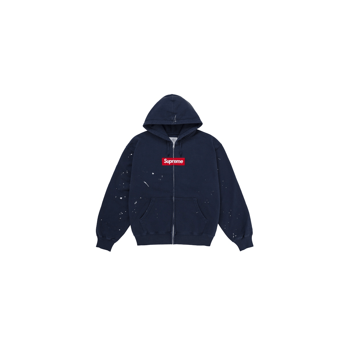 Supreme MM6 Maison Margela Box Logo Zip Up Hooded Sweatshirt - 210000101273 Hidden Hype Clothing