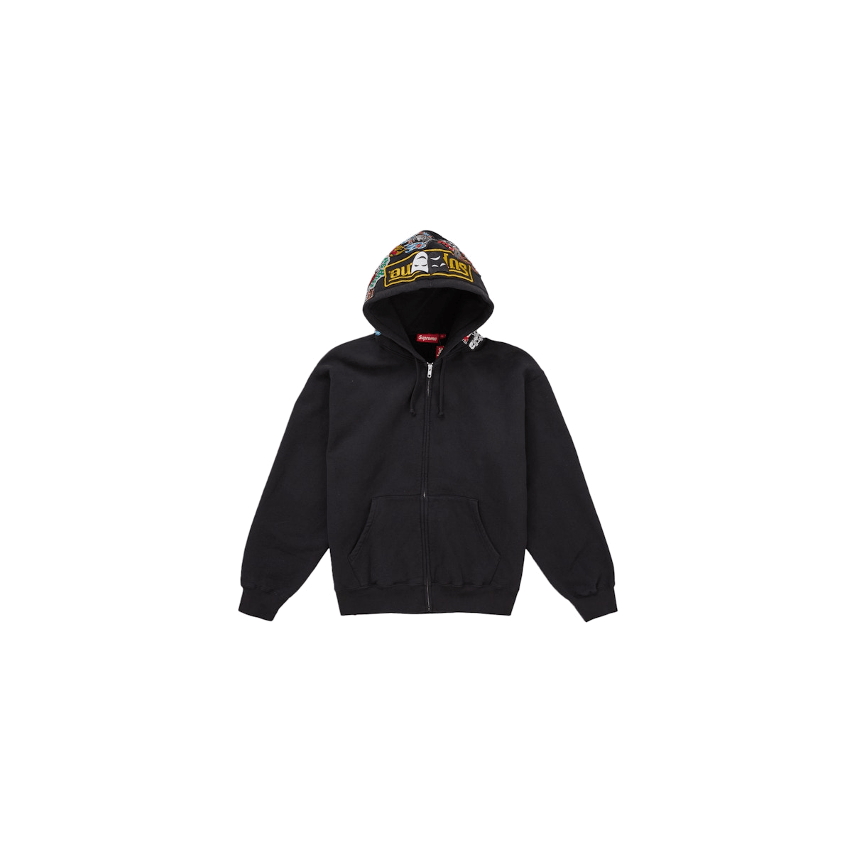 Supreme Patches Zip Up Hooded Sweatshirt - 210000101331 Hidden Hype Clothing