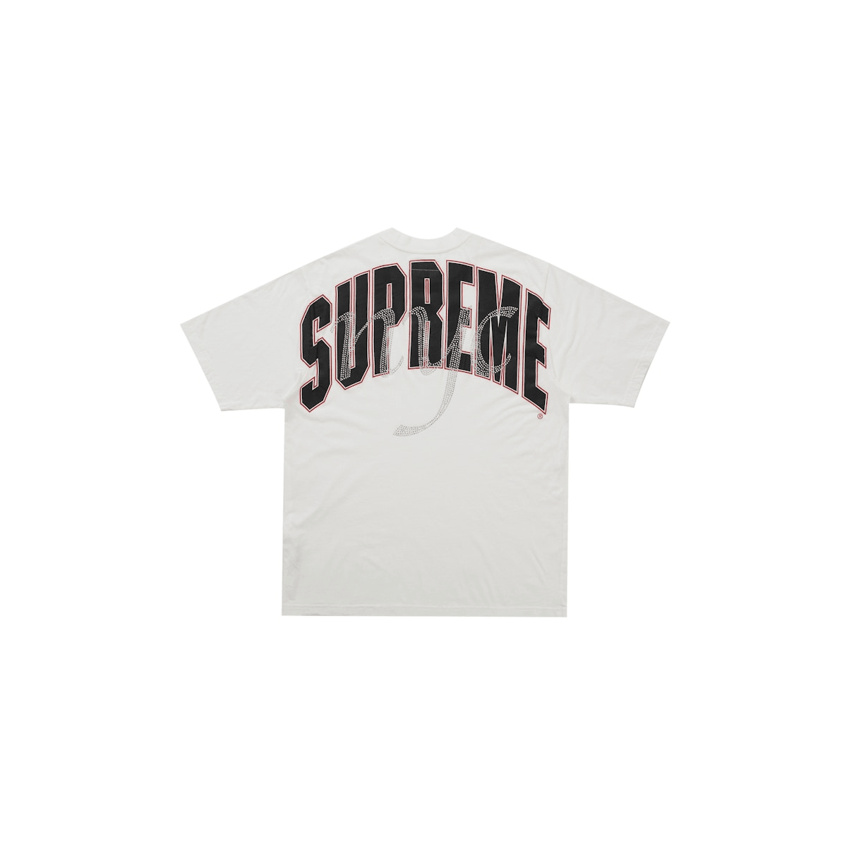 Supreme Rhinestone Script S/S Tee - 210000101027 Hidden Hype Clothing