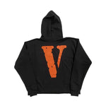 Vlone Orange Staple Hoodie - 210000094434 Hidden Hype Clothing