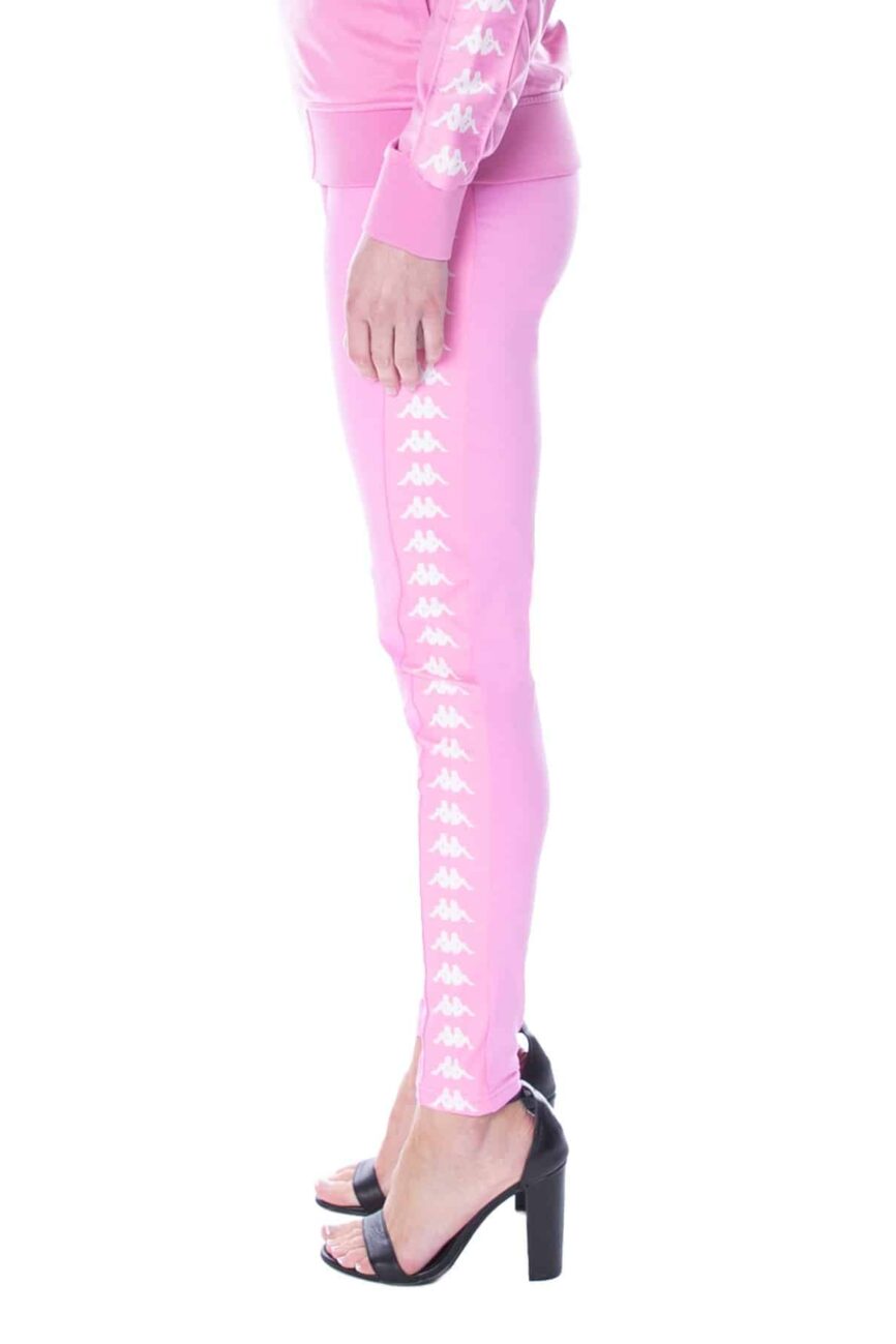 Womens Kappa Authentic Anen Leggings Pink Fuschia White