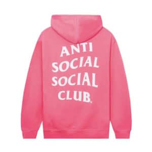Anti Social Social Club Mind Games Hoodie Neon Pink - Back
