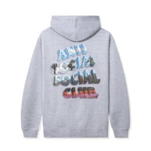 Anti Social Social Club The Ride Home Hoodie Athletic Heather - Back