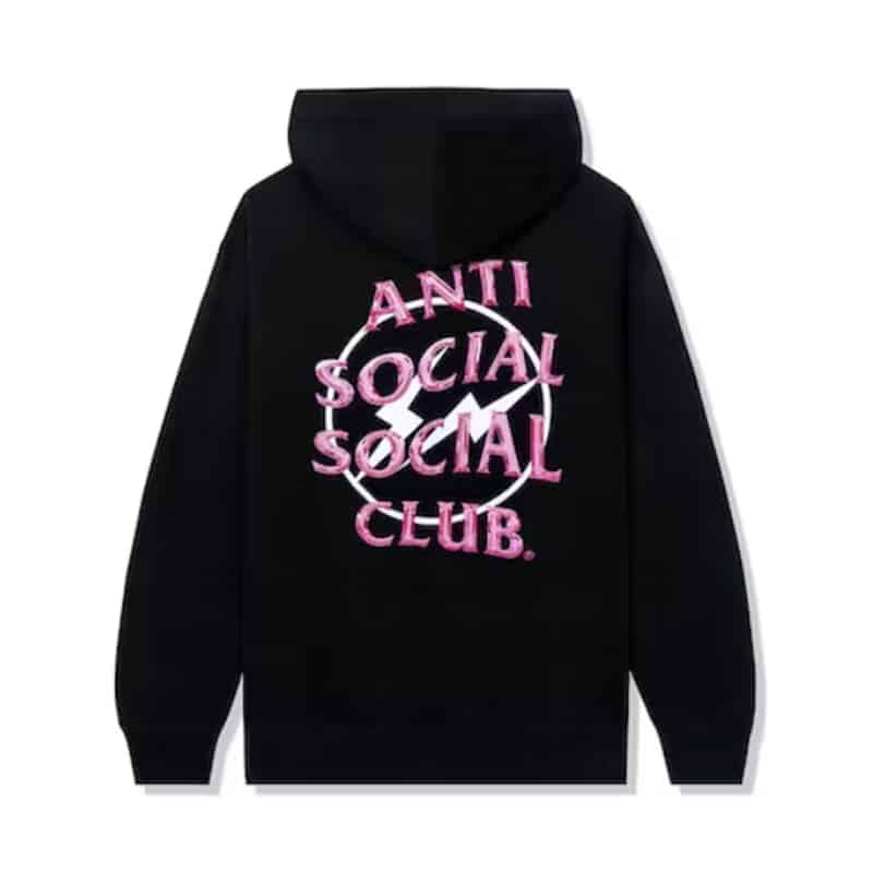 Anti Social Social Club x Fragment Precious Petals Hoodie Black/Pink - Back