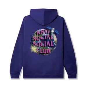 Anti Social Social Club Worldwide Hoodie Purple - Back