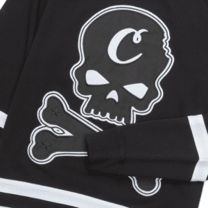 Cookies Crusaders LS Cotton Knit Hockey Jersey Close Up