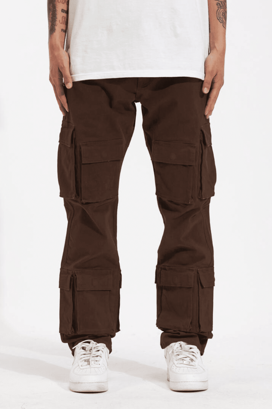 Crysp Denim Fisher Stacked Cargo Front