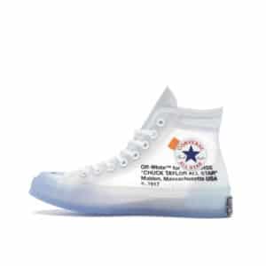 Off White Converse Chuck Taylor Vulcanized High - Right Side