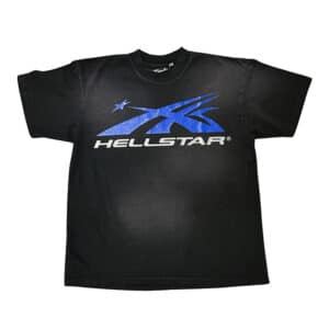 Hellstar Sport Gel Logo Tee Black/Blue - Front